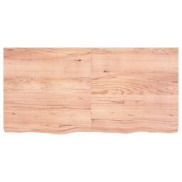 Berkfield Home Wall Shelf Light Brown 120x60x(2-6) cm Treated Solid Wood Oak - thumbnail 2