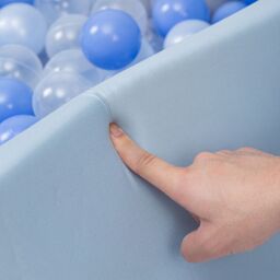simpa Soft Foam Ball Pit 90 x 30cm in Baby Blue - Size: 90 x 30 cm - thumbnail 2