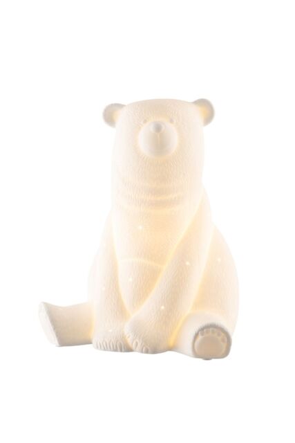Belleek Living 'Bear' Luminaire in Ivory - Size: 10 inches - image 1
