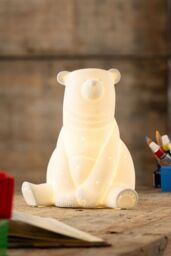 Belleek Living 'Bear' Luminaire in Ivory - Size: 10 inches - thumbnail 2