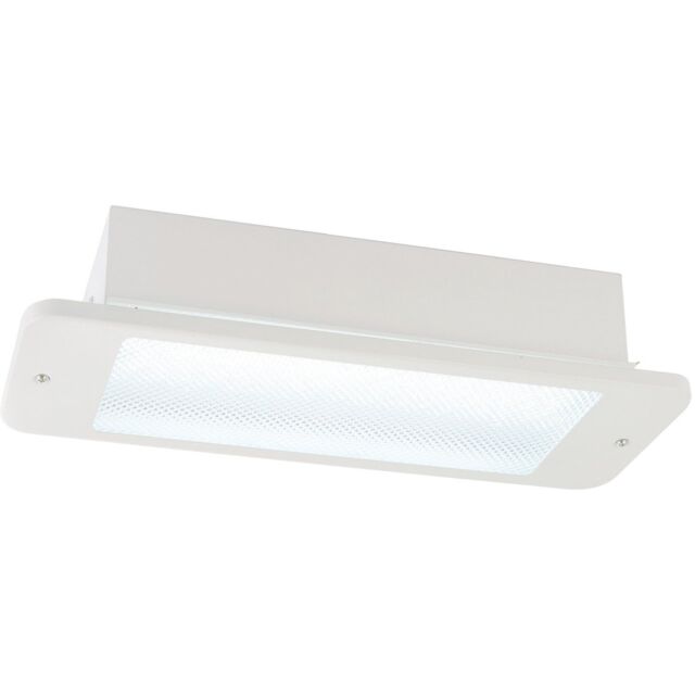 Loops Recessed Emergency Ceiling Guide Light - 3W Daylight White LED - Gloss White - image 1