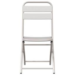 Berkfield Home Folding Garden Chairs 2 pcs Beige 42x52x82 cm Powder-coated Steel - Size: 42 x 52 x 82 cm - thumbnail 5