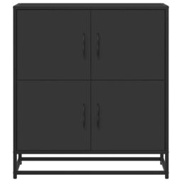 Berkfield Home Sideboard Black 68x35x76 cm Engineered Wood - Size: 68 x 35 x 76 cm - thumbnail 4