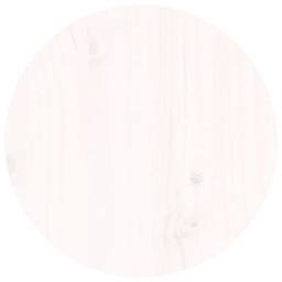 Berkfield Home Beautiful Coffee Table White Ã˜ 35x35 cm Solid Wood Pine - thumbnail 6