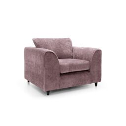 Abakus Direct Harriet Crushed Chenille Armchair Chair in Pink - thumbnail 2