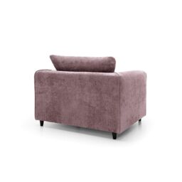 Abakus Direct Harriet Crushed Chenille Armchair Chair in Pink - thumbnail 3