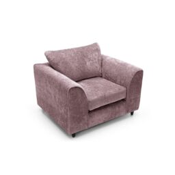 Abakus Direct Harriet Crushed Chenille Armchair Chair in Pink - thumbnail 5