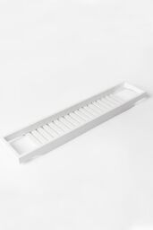 OHS Bamboo Bath Tray Storage Bathtub Rack Caddy in White - thumbnail 2