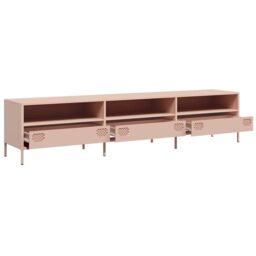Berkfield Home TV Cabinet Pink 202x39x43.5 cm Cold-rolled Steel - thumbnail 5