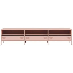 Berkfield Home TV Cabinet Pink 202x39x43.5 cm Cold-rolled Steel - thumbnail 4