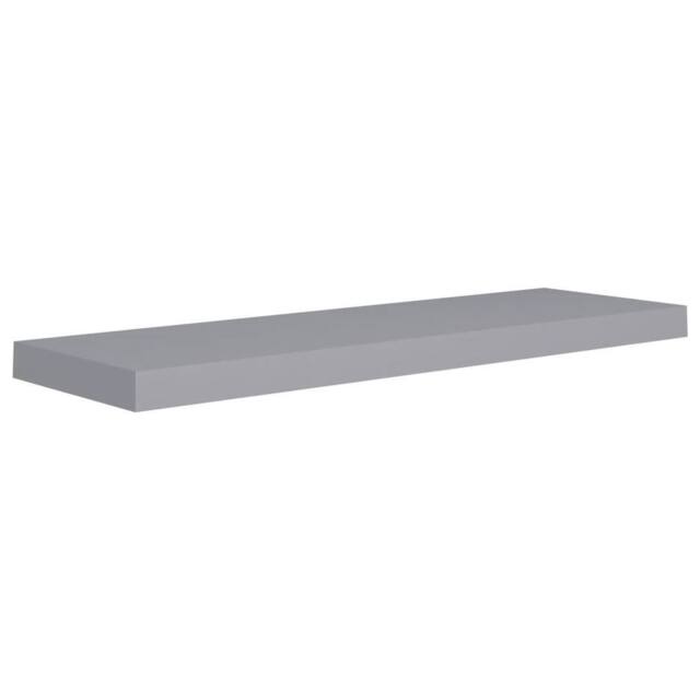 Berkfield Home Durable Floating Wall Shelves 4 pcs Grey 80x23.5x3.8 cm MDF - image 1