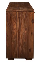 Orsina Two‑Door Three‑Drawer Sheesham & Acacia Sideboard, Solid Natural Wood Buffet Cabinet in Brown - thumbnail 3