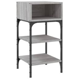 Berkfield Home Elegant Bedside Tables 2 pcs Grey Sonoma 35x34.5x70 cm Engineered Wood - thumbnail 4