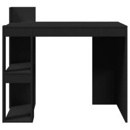 Berkfield Home Office Desk Black 103.5x56.5x94 cm Engineered Wood - thumbnail 4
