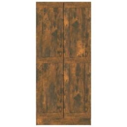Berkfield Home Book Cabinet Smoked Oak 82.5x30.5x185.5 cm Engineered Wood in Brown - thumbnail 5