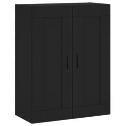 Berkfield Home Wall Mounted Cabinet Black 69.5x34x90 cm Engineered Wood - thumbnail 1