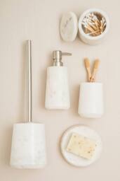 Orsina Pure Marble Off-White Tumbler in White - thumbnail 3