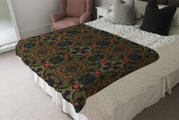 Benjamin Tate Design Pakistan Mosaic Paint Blanket in Natural - Size: 120 cm x 150 cm - thumbnail 3