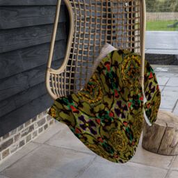Benjamin Tate Design Pakistan Mosaic Paint Blanket in Natural - Size: 120 cm x 150 cm - thumbnail 4