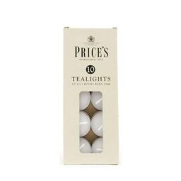 Prices Candles Prices Tealight Candles (Pack Of 10) in White - thumbnail 1