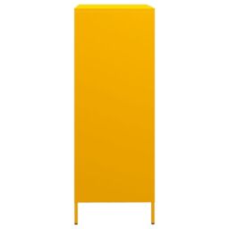 Berkfield Home Highboard Mustard Yellow 39x35x103.5 cm Steel - thumbnail 6