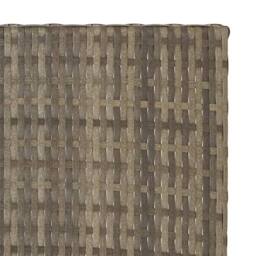 Berkfield Home Folding Table Grey 45x35x32 cm Poly Rattan - Size: 45 x 35 x 32 cm - thumbnail 6