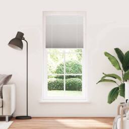 Berkfield Home Pleated Blind Light Grey 85x200 cm Fabric Width 84.4 cm Polyester - thumbnail 2