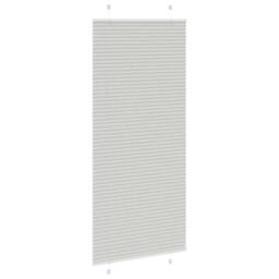 Berkfield Home Pleated Blind Light Grey 85x200 cm Fabric Width 84.4 cm Polyester - thumbnail 4