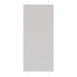 Berkfield Home Pleated Blind Light Grey 85x200 cm Fabric Width 84.4 cm Polyester