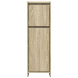 Berkfield Home Practical 3 Piece Bathroom Furniture Set Sonoma Oak Engineered Wood in Natural - thumbnail 6
