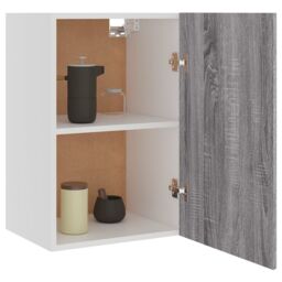 Berkfield Home Hanging Cabinet Grey Sonoma 39.5x31x60 cm Engineered Wood - thumbnail 4