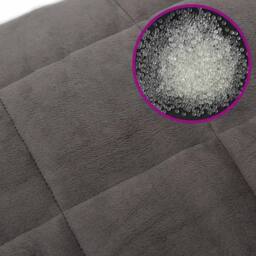 Berkfield Home Soft Weighted Blanket with Cover Grey 120x180 cm 5 kg Fabric - thumbnail 6