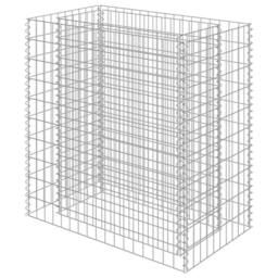 Berkfield Home Durable Gabion Raised Bed Galvanised Steel 90x50x100 cm in Silver - Size: 90 x 50 x 100 cm - thumbnail 3