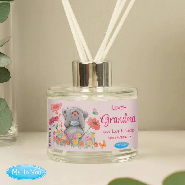 Personalised Memento Company Women's Personalised Me to You Flowery Diffuser in Clear - image 1