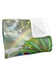 JQ Licensing Jlo Jungle Frogs Silky Touch Super Soft Throw Blanket 152 X 127 cm in White - thumbnail 3