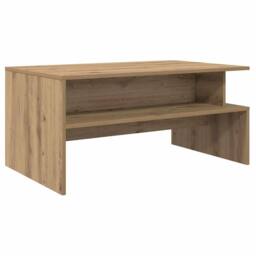 Berkfield Home Traditional Coffee Table Artisan oak 90 x 55 x 42.5 cm Engineered wood in Brown - thumbnail 7