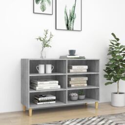 Berkfield Home Sideboard Grey Sonoma 103.5x35x70 cm Engineered Wood - thumbnail 1