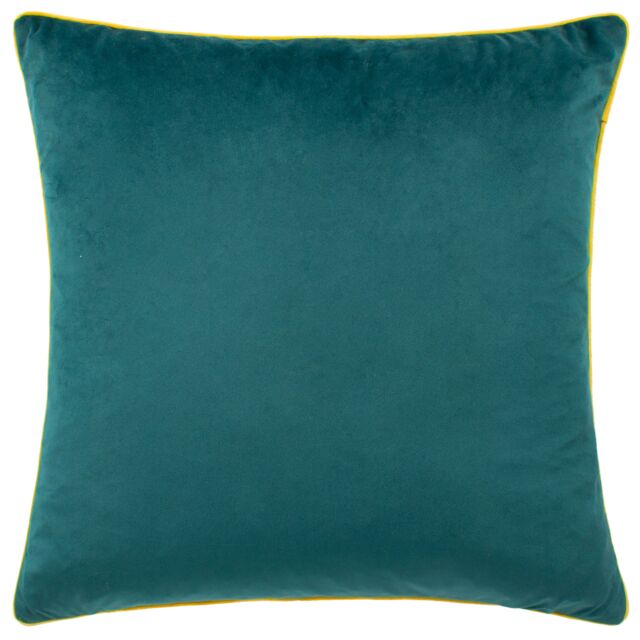 Furn Meridian Velvet Piped Cushion in Turquoise - Size: 45 cm x 45 cm - image 1