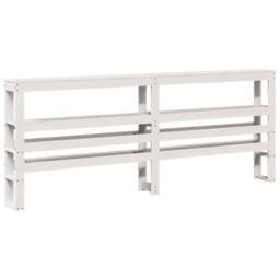 Berkfield Home Bed Frame with Headboard without Mattress White 200x200 cm - thumbnail 6