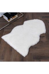 Native Natural Ivory Short Pile Sheepskin Rug in Natural - Size: 60 cm x 90 cm - thumbnail 2