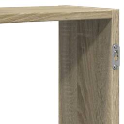 Berkfield Home Wall Shelf Sonoma Oak 159x18x65 cm Engineered Wood in Light Tan - Size: 159 x 18 x 65 cm - thumbnail 8
