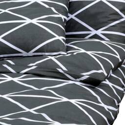 Berkfield Home Duvet Cover Set Grey 200x200 cm Cotton - thumbnail 4