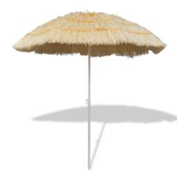 Berkfield Home Tilt Beach Umbrella Hawaii Style in Beige - thumbnail 2
