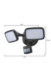 BHS Lighting Twin Wilson Outdoor Flood Light with Sensor in Grey - thumbnail 5