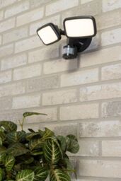 BHS Lighting Twin Wilson Outdoor Flood Light with Sensor in Grey - thumbnail 4