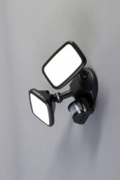 BHS Lighting Twin Wilson Outdoor Flood Light with Sensor in Grey - thumbnail 1