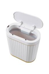 Living and Home 9L/7L Smart Sensor Rubbish Bin in White - Size: Small - thumbnail 6