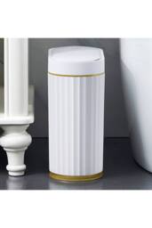 Living and Home 9L/7L Smart Sensor Rubbish Bin in White - Size: Small - thumbnail 7