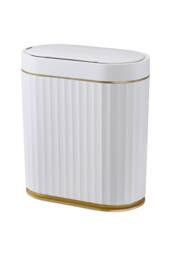 Living and Home 9L/7L Smart Sensor Rubbish Bin in White - Size: Small - thumbnail 4