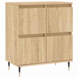 Berkfield Home Sideboards 3 pcs Sonoma Oak Engineered Wood in Light Tan - thumbnail 5